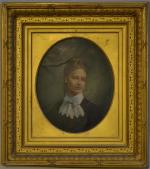 ECOLE FRANCAISE du XIXème
Portrait de dame
Huile sur toile signée à...