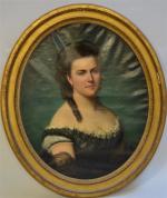 Eugène QUESNET (1815-1899)
Portrait de Madame Jules Herbette, femme de Jules...