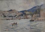 André SURÉDA (1872-1930)
Le canot sortant du port
Aquarelle signée en bas...