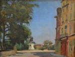 Edmond CERIA (1884-1955)
Paris, le Vert Galant
Huile sur panneau signée en...