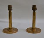 Paire de PIEDS DE LAMPE en bronze
Années 80
H.: 17 cm...