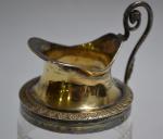 CREMIER en cristal taillé et vermeil
Paris, 1819-1838
H.: 12.5 cm Poids...