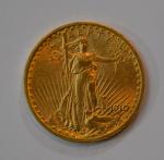Une pièce or 20 dollars, Liberty eagle 1910