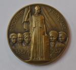 R. BENARD Médaille ronde en bronze Indochine française 1887 -...