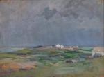 Abel HERVE (1858-?)
Noirmoutier, L'Herbaudière, 1911.
Huile sur toile signée, datée et...