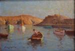 Alfred MURIQUE (1875-1947)
L'Ile d'Yeu, le port de La Meule
Huile sur...