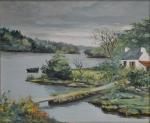 Guy PENNAMEN (né en 1932)
Maison sur la rivière
Gouache signée en...