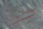 C. BRIAND (XXème)
Vagues sur les rochers
Huile sur toile signée en...
