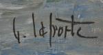 Georges LAPORTE (1926-2000)
Pornichet, mer moutonneuse
Huile sur toile signée en bas...