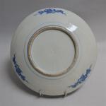 CHINE
Plat rond en porcelaine à décor en camaïeu bleu
D.: 30...