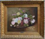 Jules PARDONNEAU (XIXème)
Bouquet de roses
Huile sur toile signée en bas...