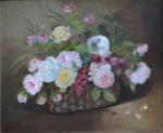 Jules PARDONNEAU (XIXème)
Bouquet de roses
Huile sur toile signée en bas...