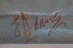E. ADAMS (XIX-XXème)
Bateaux près des côtes
Aquarelle signée en bas à...