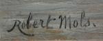 Robert Charles G. MOLS (1848-1903)
Estacade et plage
Huile sur panneau signée...