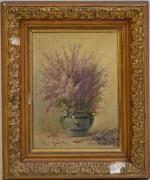 Elisa Antoinette GEORGET (?-1914)
Bouquet de fleurs dans un vase
Huile sur...