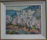 Sydney Lough THOMPSON (1877-1973)
Amandiers en fleurs en Provence
Huile sur toile...
