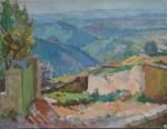 Sydney Lough THOMPSON (1877-1973)
Saint Jeannet, paysage, circa 1948-49.
Huile sur toile...