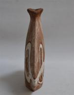 ANNEES 50
Vase méplat en grès 
H.: 22.5 cm
