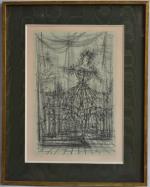 Jean CARZOU (1907-2000)
La danseuse, 1954.
Lithographie signée et datée en bas...