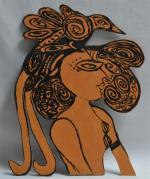 CORNEILLE (1922-2008)
La femme oiseau
Peinture sur métal découpé, signée et justifiée...