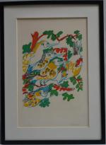 Charles LAPICQUE (1898-1988)
Le chant des oiseaux, 1959.
Lithographie signée et numérotée...