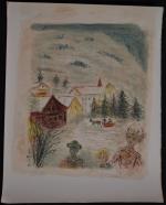 Constantin Andréevitch TERECHKOVITCH (1902-1978)
Sous la neige
Lithographie signée en bas à...