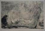 Jean JANSEM (1920-2013)
Jeune femme nue étendue
Lithographie signée et justifiée 74/100...