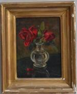 Pierre BAUDRIER (1884-1964)
Bouquet de fleurs
Huile sur carton toilé signée en...