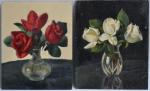 Pierre BAUDRIER (1884-1964)
Bouquet de fleurs
Deux huiles sur isorel et carton...