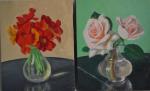 Pierre BAUDRIER (1884-1964)
Bouquet de fleurs
Deux huiles sur carton toilé
24 x...