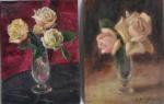 Pierre BAUDRIER (1884-1964)
Bouquet de fleurs
Deux huiles sur carton toilé
21.5 x...