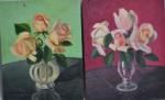 Pierre BAUDRIER (1884-1964)
Bouquet de fleurs
Deux huiles sur carton toilé, signées...
