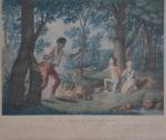 Michel LAMBERT (c.1748-?) d'après un dessin de.
DUTHE gravé par.
Les Adieux...
