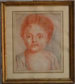ECOLE FRANCAISE du XIXème
Portrait d'enfant
Sanguine
29.5 x 23 cm à vue...