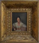 ECOLE FRANCAISE du XIXème
Portrait de dame en habit d'apparat
Huile sur...