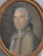 ECOLE FRANCAISE fin XVIIIème - début XIXème
Portrait d'homme
Pastel ovale
57.5 x...