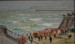 Alfred Emile Léopold STEVENS (1823-1906)
Les cabines sur la plage
Huile sur...