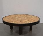 CAPRON Roger (1922-2006)
Table basse ronde en carreaux de céramique à...