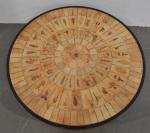 CAPRON Roger (1922-2006)
Table basse ronde en carreaux de céramique à...