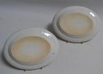 CHINE Compagnie des Indes
Paire de plats ovales en porcelaine à...