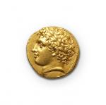 SICILE, Syracuse : Agathoclès (317-289 av. J.-C.)
Drachme d'or. 4,28 g.
Tête...