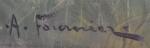A. FOURNIER (XXème)
Péniches sur le canal
Huile sur toile signée en...