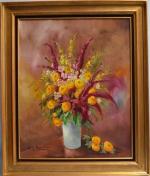 André-Charles NAULEAU (1908-1986)
Bouquet de fleurs dans un vase
Huile sur toile...