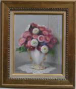 Paul SESTON (1905-1985)
Bouquet d'oeillets dans un vase
Huile sur toile signée...