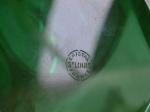 SAINT LOUIS
Coupe en cristal, le piètement teinté vert, signée
H.: 18.5...