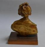 Fernand CIAN (c.1886-1954)
Jeune femme à la rose
Bronze signé et marqué...
