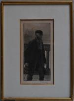 Henri DELAVALLÉE (1862-1943)
Le breton
Estampe signée en bas à droite
29.5 x...