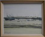 Paul NASSIVET (1904-1977)
L'Ile d'Yeu, bateaux au port
Huile sur toile signée...
