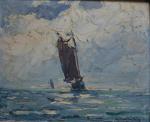 Lucien Victor Félix DELPY (1898-1967)
Voiliers en pleine mer, 1931. 
Huile...