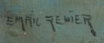 Emric RENIER (XXème)
Bateaux dans la baie
Huile sur toile signée en...